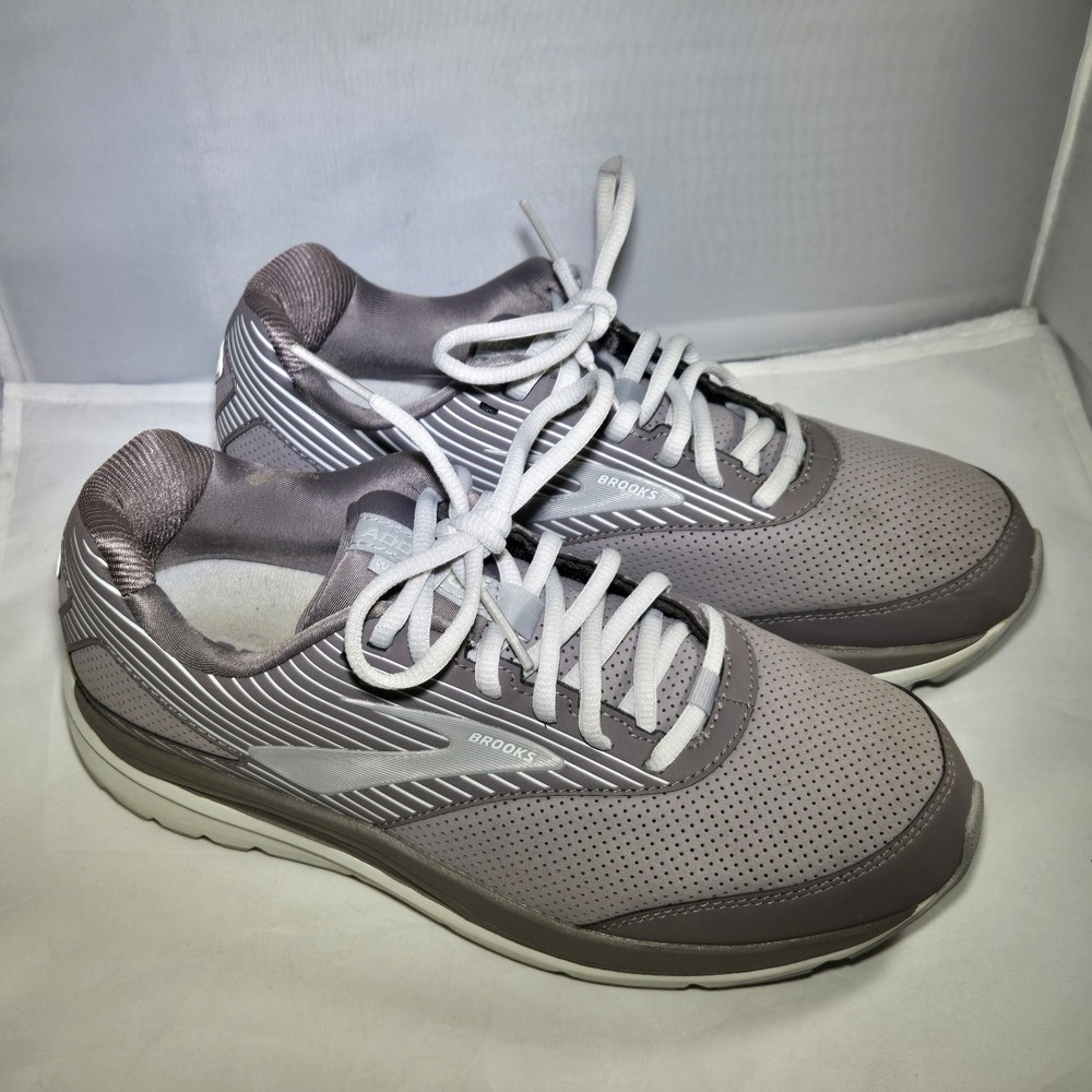 Brooks Addiction Wlk Walking Shoes‎ Womens Sz 10 D Suede Wide Slip Resistant